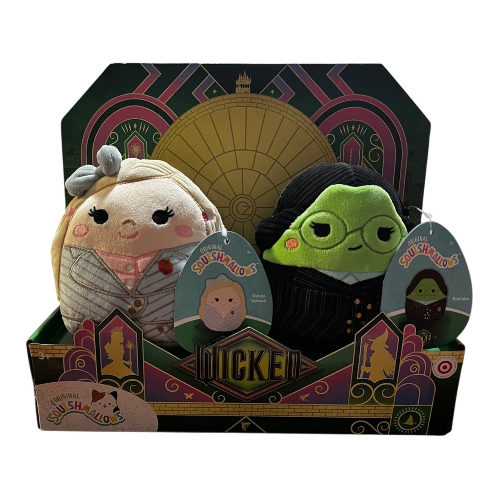 Squishmallows Wicked Elphaba and Glinda Upland 2-Pack 5" Plush Target Exclusive